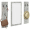 vidaXL Wall-Mounted Coat Rack Concrete grey Engineered wood
