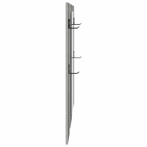 vidaXL Wall-Mounted Coat Rack Concrete grey Engineered wood