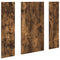 vidaXL Wall-Mounted Coat Rack Wall-mounted with Storage with Mirror Smoked oak Engineered wood