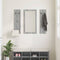 vidaXL Wall-Mounted Coat Rack Wall-mounted with Storage with Mirror Grey sonoma Engineered wood