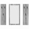 vidaXL Wall-Mounted Coat Rack Wall-mounted with Storage with Mirror Grey sonoma Engineered wood
