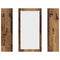 vidaXL Wall-Mounted Coat Rack Wall-mounted with Storage with Mirror Old wood Engineered wood