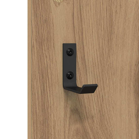 vidaXL Wall-Mounted Coat Rack Wall-mounted with Storage with Mirror Artisan oak Engineered wood