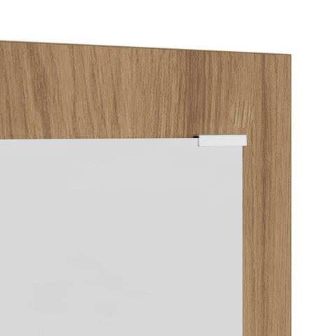 vidaXL Wall-Mounted Coat Rack Wall-mounted with Storage with Mirror Artisan oak Engineered wood