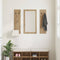 vidaXL Wall-Mounted Coat Rack Wall-mounted with Storage with Mirror Artisan oak Engineered wood