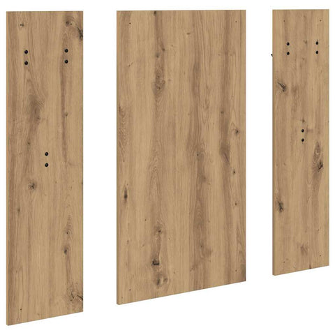 vidaXL Wall-Mounted Coat Rack Wall-mounted with Storage with Mirror Artisan oak Engineered wood