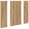 vidaXL Wall-Mounted Coat Rack Wall-mounted with Storage with Mirror Artisan oak Engineered wood