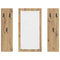 vidaXL Wall-Mounted Coat Rack Wall-mounted with Storage with Mirror Artisan oak Engineered wood