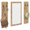 vidaXL Wall-Mounted Coat Rack Wall-mounted with Storage with Mirror Artisan oak Engineered wood