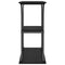 vidaXL Console Table Black oak 101 x 35 x 80.5 cm Engineered wood