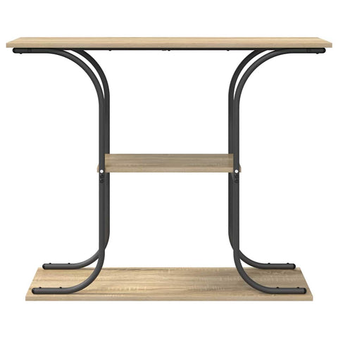 vidaXL Console Table Sonoma oak 101 x 35 x 80.5 cm Engineered wood