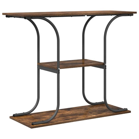 vidaXL Console Table Smoked oak 101 x 35 x 80.5 cm Engineered wood