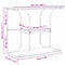 vidaXL Console Table Grey sonoma 101 x 35 x 80.5 cm Engineered wood