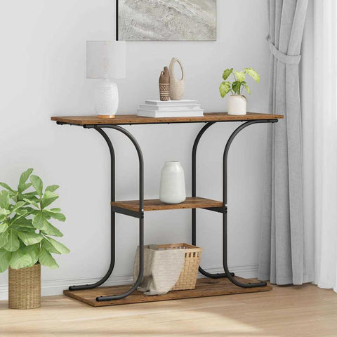 vidaXL Console Table Old wood 101 x 35 x 80.5 cm Engineered wood