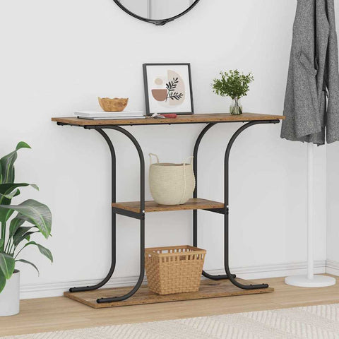 vidaXL Console Table Old wood 101 x 35 x 80.5 cm Engineered wood