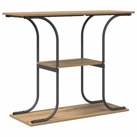 vidaXL Console Table Artisan oak 101 x 35 x 80.5 cm Engineered wood