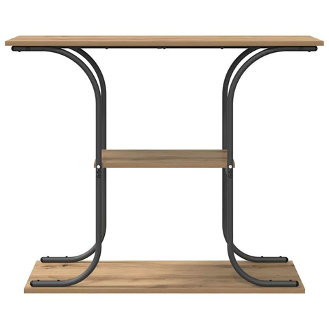 vidaXL Console Table Artisan oak 101 x 35 x 80.5 cm Engineered wood