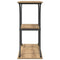 vidaXL Console Table Artisan oak 101 x 35 x 80.5 cm Engineered wood