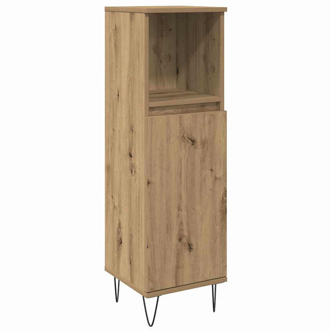 vidaXL 3 piece Bathroom Furniture Set Artisan Oak Engineered Wood