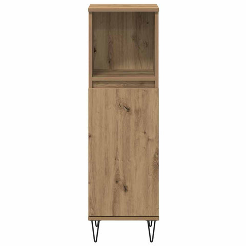 vidaXL 3 piece Bathroom Furniture Set Artisan Oak Engineered Wood