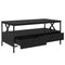 vidaXL Coffee Table Black oak 100 x 51 x 45 cm Engineered wood