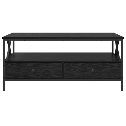 vidaXL Coffee Table Black oak 100 x 51 x 45 cm Engineered wood