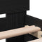 vidaXL Bed Frame with Headboard Black Oak 90 x 200 cm Engineered Wood