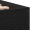 vidaXL Bed Frame with Headboard Black Oak 90 x 200 cm Engineered Wood