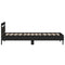 vidaXL Bed Frame with Headboard Black Oak 90 x 200 cm Engineered Wood