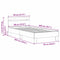 vidaXL Bed Frame with Headboard Black Oak 90 x 200 cm Engineered Wood