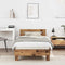 vidaXL Bed Frame with Headboard Old wood 90 x 190 cm Engineered Wood