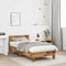 vidaXL Bed Frame with Headboard Old wood 90 x 190 cm Engineered Wood