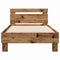 vidaXL Bed Frame with Headboard Old wood 90 x 190 cm Engineered Wood