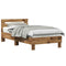 vidaXL Bed Frame with Headboard Old wood 90 x 190 cm Engineered Wood