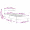 vidaXL Bed Frame with Headboard Old wood 90 x 190 cm Engineered Wood