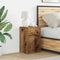 vidaXL Bedside Cabinet Old wood 38 x 34 x 61 cm Particle board