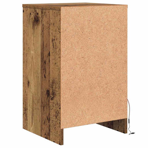 vidaXL Bedside Cabinet Old wood 38 x 34 x 61 cm Particle board