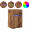 vidaXL Bedside Cabinet 2 pcs Old wood 38 x 34 x 61 cm Particle board