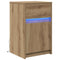 vidaXL Bedside Cabinet Artisan oak 38 x 34 x 61 cm Particle board