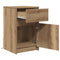 vidaXL Bedside Cabinet with Drawer 2 pcs Artisan oak 38 x 34 x 61 cm