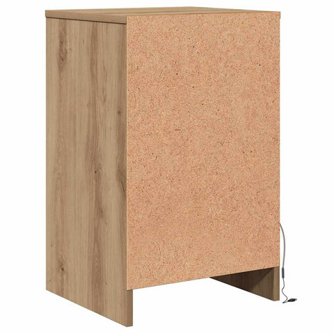 vidaXL Bedside Cabinet with Drawer 2 pcs Artisan oak 38 x 34 x 61 cm