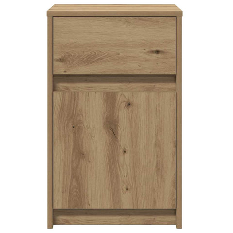 vidaXL Bedside Cabinet with Drawer 2 pcs Artisan oak 38 x 34 x 61 cm