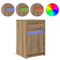 vidaXL Bedside Cabinet with Drawer 2 pcs Artisan oak 38 x 34 x 61 cm
