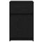 vidaXL Bedside Cabinet Black oak 38 x 34 x 61 cm Particle board