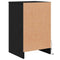 vidaXL Bedside Cabinet 2 pcs Black oak 38 x 34 x 61 cm Particle board