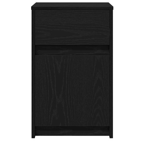 vidaXL Bedside Cabinet 2 pcs Black oak 38 x 34 x 61 cm Particle board