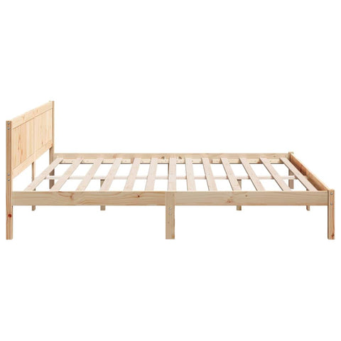 vidaXL Bed Frame Brown 180 x 200 cm Solid Pine wood