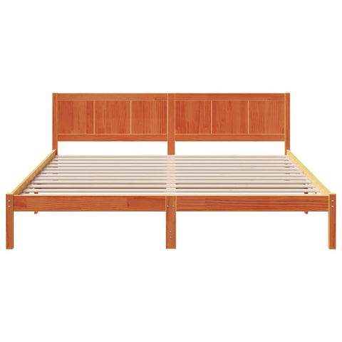 vidaXL Bed Frame Brown 180 x 200 cm Solid Pine wood