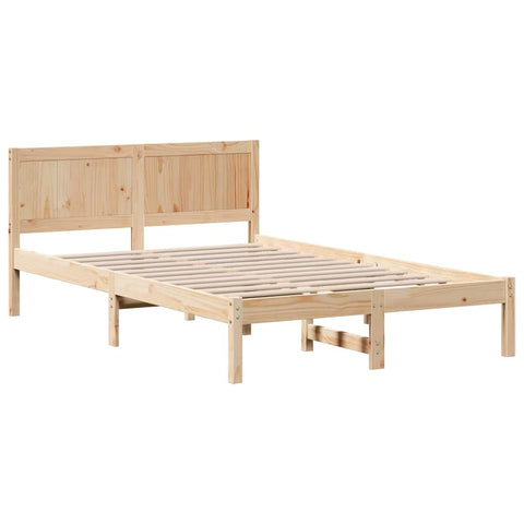 vidaXL Bed Frame Brown 120 x 200 cm Solid Pine wood