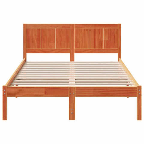 vidaXL Bed Frame Brown 120 x 200 cm Solid Pine wood